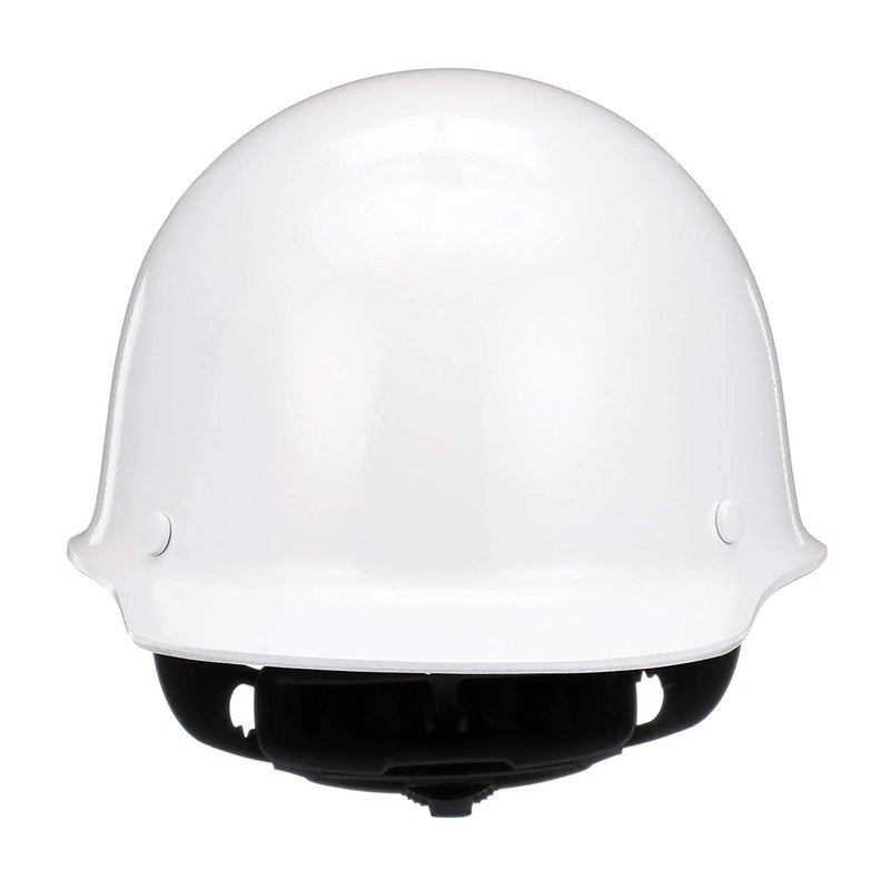 MSA 475396 Skullgard Cap Style Safety Hard Hat with Fas-Trac III Ratchet Suspension | Non-slotted Cap, Made of Phenolic Resin, Radiant Heat Loads up to 350F - Standard Size in White - Image 3